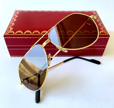 occhiali da sole vintage CARTIER VENDOME Louis LC oro 22 carati PICCOLI 56*14 Santos Tank