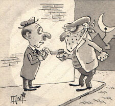 1951 MARCIANA MARINA Marino ADRIANI Orologio Livorno vignetta originale