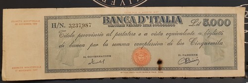 Banconota titolo - nc,