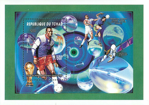 Timbri chad 1996 - chad, calcio