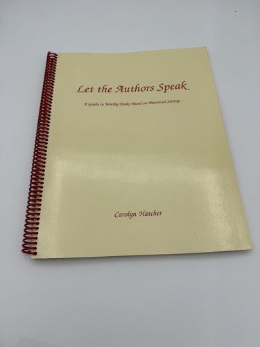 Let the authors - authors, speak