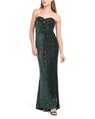 Badgley mischka abito sirena - a,