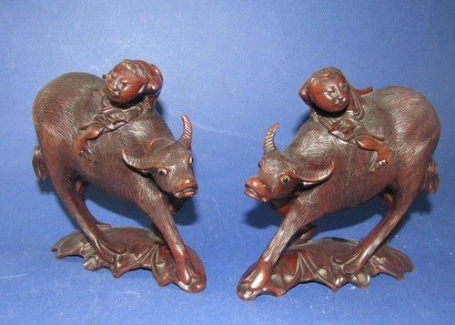 Paire statuette scultura - statuette, in