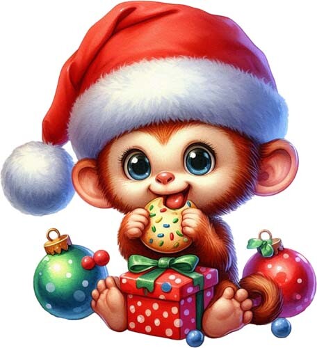 Adesivo colorato natale - colorato,