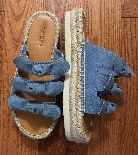 Sandali jeans denim fiocco - jeans,