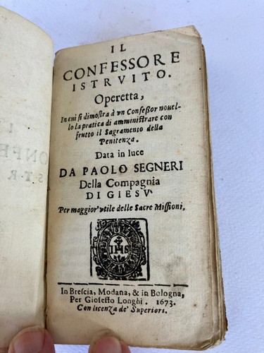 Confessore istruito in - il,