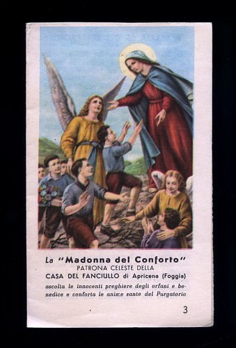 Santino holy card madonna del - card,