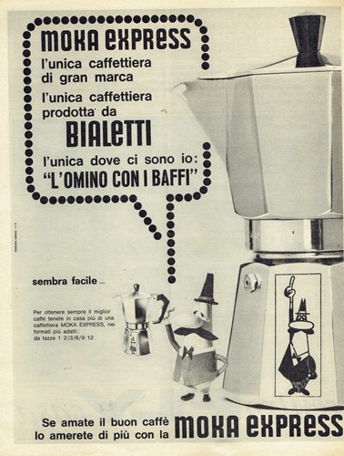 Bialetti omino coi baffi moka - omino,