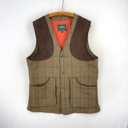 Alan paine tweed shooting vest - paine,