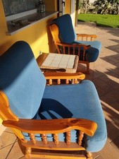 Coppia belle poltrone in legno