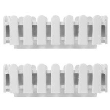  2 Pcs Vasi Per Fiori Da Esterno Scatole Rettangolari Piante Vaso in Plastica