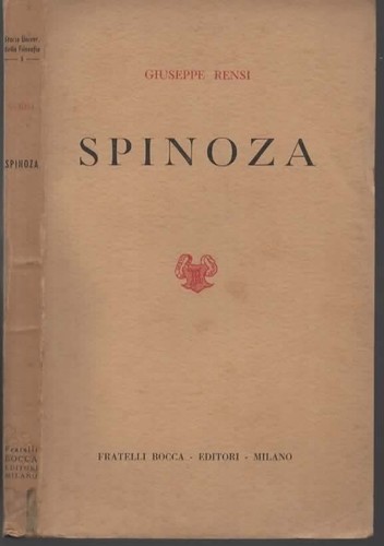 Libri rensi giuseppe spinoza - libri,