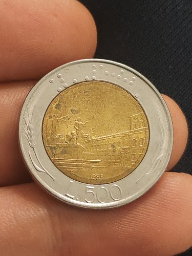 Moneta italia 500 lire 1985 - italia,