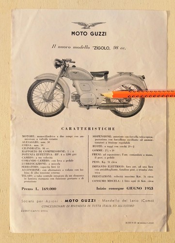 Moto guzzi zigolo raro - 98,