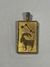 Gold Plated Aries Zodiac Sign