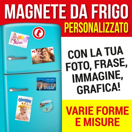 Calamita personalizzata frigo - calamita,