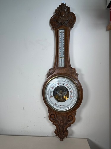 Antico termometro barometro