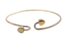 Bracciale vintage oro 18 kt e argento sterling 925 TIFFANY doppio cuore amore BT11513