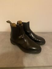 Dr Martens 2976 Chelsea Black Smooth Leather Ankle Doc Boots Size 38