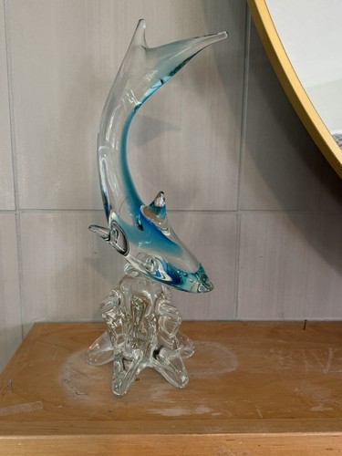 Scultura squalo vetro - squalo, in