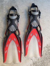 Pinne da sub rosso/nero Mares XL - Mai usate (CAT01)