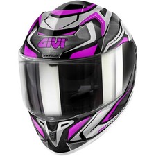 Casco Moto Integrale Givi HRS 50.9 ATOMIC SPORT  Titanio Argento Rosa TG S