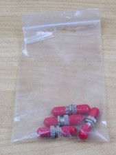 lotto di 4 connettori per fibra ottica ST SIMPLEX femmina da pannello adattatore