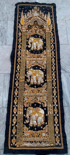 Arazzo antico birmano fatto - , a