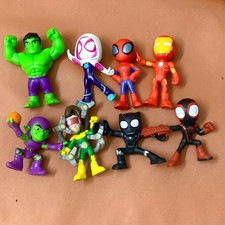 8x Modellino Marvel Spidey &