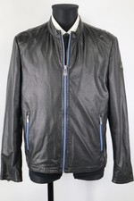 Giacca pelle Milestone nero e