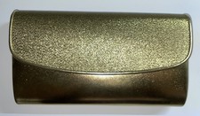 Pochette in pelle e tessuto