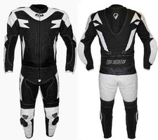 TUTA MOTO IN PELLE E TESSUTO DIVISIBILE TOURING PROTEZIONI CE 44 48 50 52 54 3XL