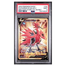 PSA 9 Zapdos di Galar V #182 Astri Lucenti Pokemon Card Italiano ITA MINT