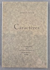 André GIDE "Caractères" Ed