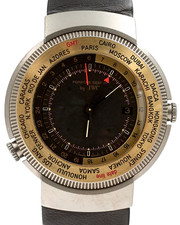 IWC Porsche Design 3821 Worldtimer Titanio Sveglia Orologio da Collezione con Documenti