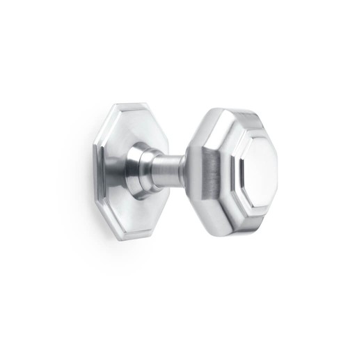 70mm satin chrome octagonal - chrome,