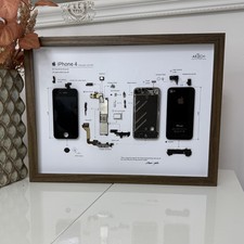 Quadro iPhone 4 Smontato - Arte Tech Incorniciata - Idea Regalo Originale