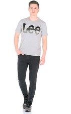 Jeans Lee uomo Malone Tailor nero skinny elasticizzato vestibilità FACTORY SECONDS L144