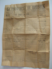 GIORNALE LA PROVINCIA DI BRESCIA 1916