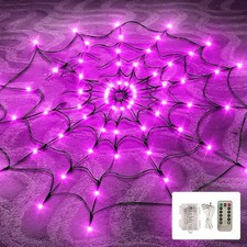 LED Spider Web Light String