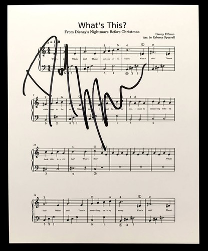 Signed danny elfman - elfman, nightmare
