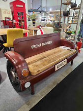Divano Car Runner vintage industriale shabby chic casa loft ferro legno