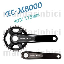 Guarnitura Shimano Deore XT FC-M8000-1 30T 175mm mountain bike (con BB) nuova 