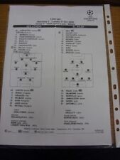 21/11/2006 Foglio Squadra: AEK