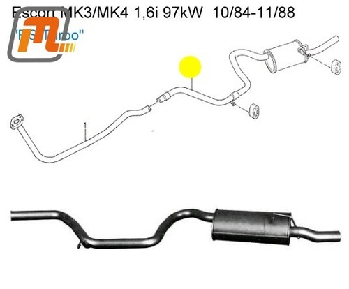 Silenziatore scarico ford - silenziatore,