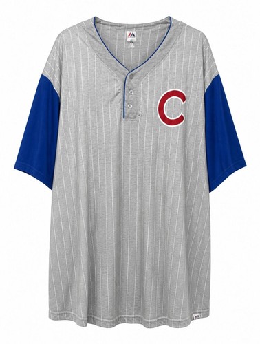 Maglia henley baseball - henley, gessato