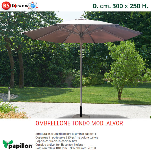 Ombrellone tondo giardino - ombrellone, 3m