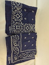 SET 2 Bandana Vintage Blu Navy