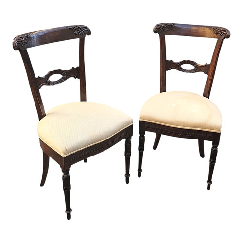 Coppia sedie antiche legno - antiche,