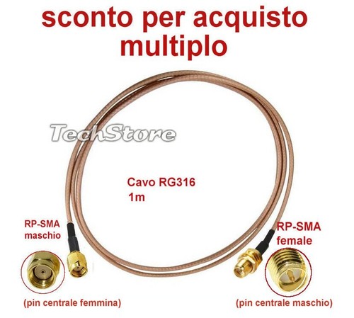 Cavo coassiale rg316 - coassiale,